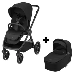 Poussette duo oxford + nacelle sense twillic black