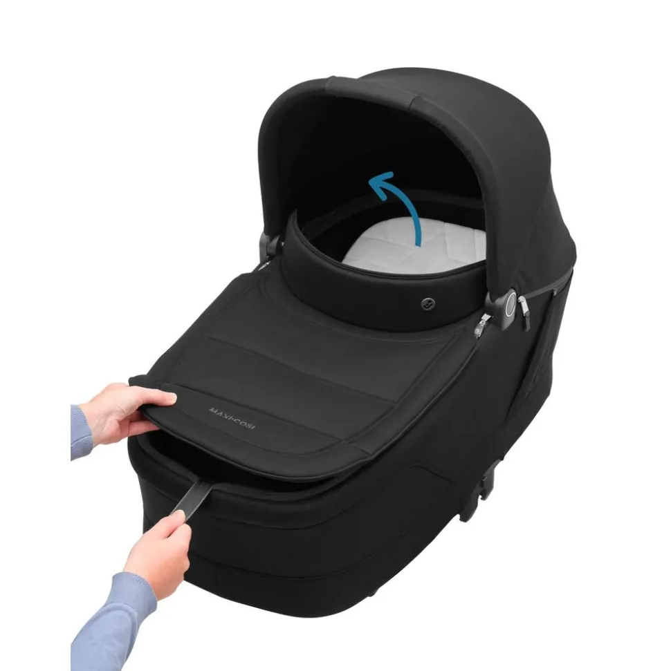 Poussette duo oxford + nacelle sense twillic black