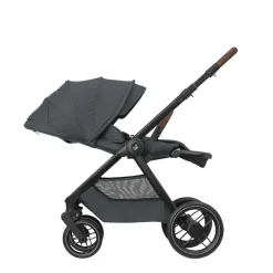 Poussette duo oxford + siège auto pebble 360 pro 2 twillic graphite + base familyfix 360 pro