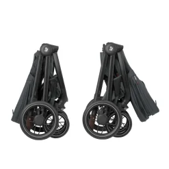 Poussette duo oxford + siège auto pebble 360 pro 2 twillic graphite + base familyfix 360 pro