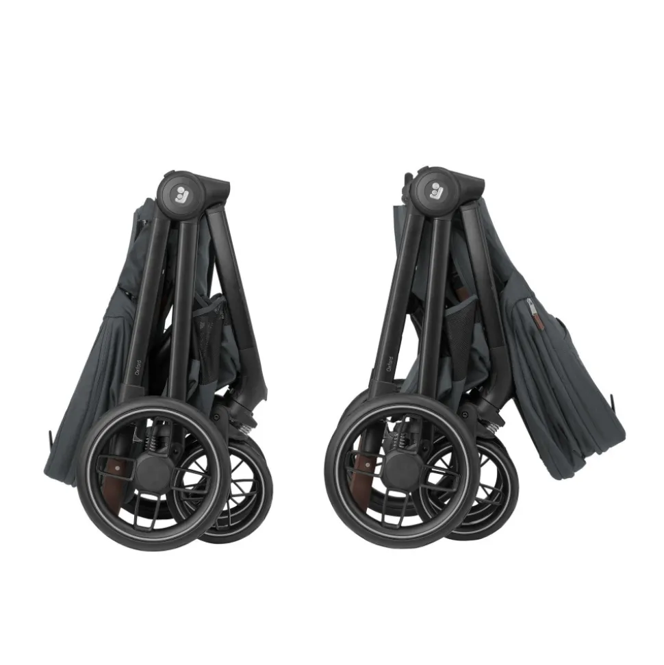 Poussette duo oxford + siège auto pebble 360 pro 2 twillic graphite + base familyfix 360 pro