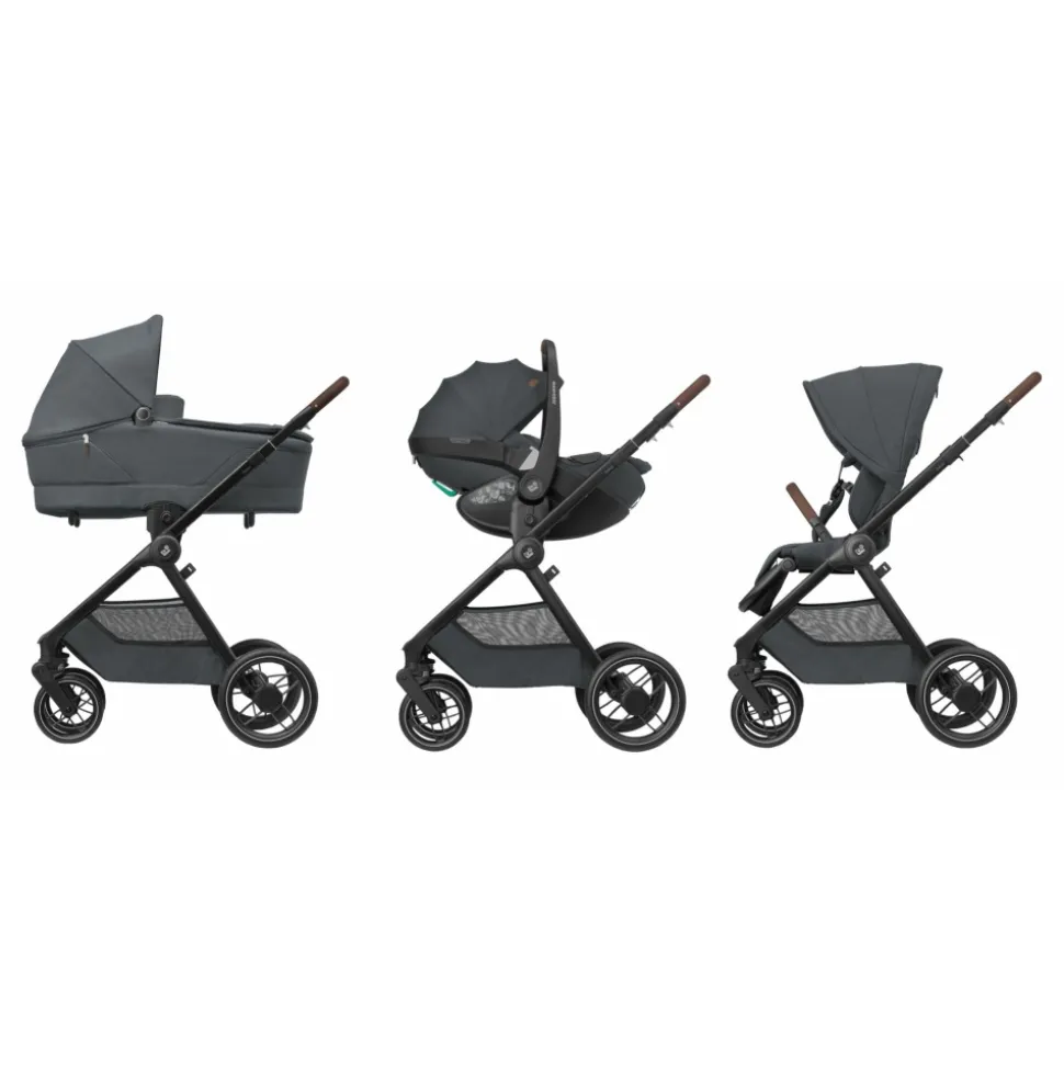 Poussette duo oxford + siège auto pebble 360 twillic graphite