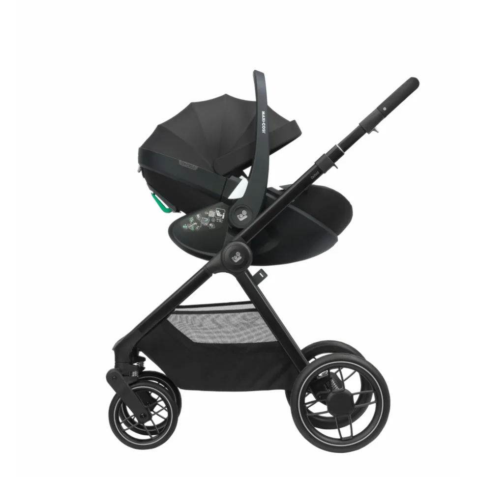 Poussette duo oxford twillic black + siège auto i-size pebble 360 essential black