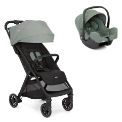 Poussette duo pact pro abyss + siège auto i-snug 2 laurel vert