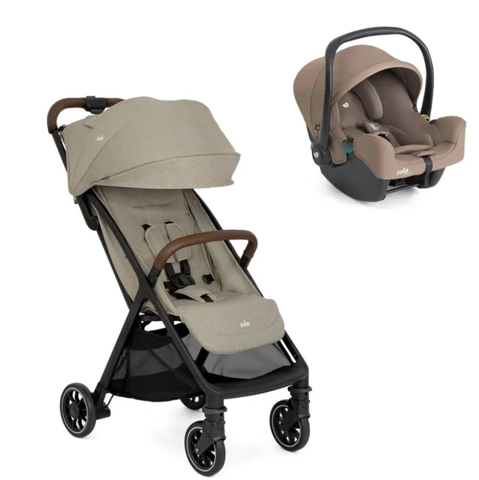 Poussette duo pact pro oak beige + siège auto i-snug 2 cashew