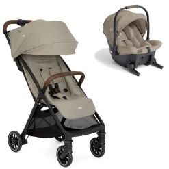 Poussette duo pact pro oak + siège auto sprint sandstone beige