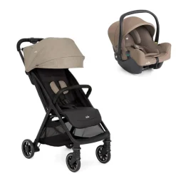 Poussette duo pact pro twig beige + siège auto i-snug 2 cashew