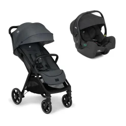 Poussette duo parcel lx signature ebony gris + siège auto i-gemm 3 shale noir