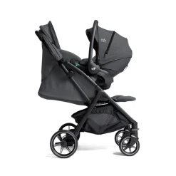 Poussette duo parcel lx signature + siège auto i-level pro signature ebony gris