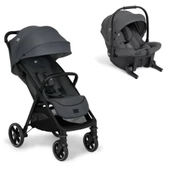 Poussette duo parcel lx signature + siège auto sprint ebony gris