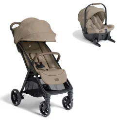 Poussette duo parcel lx signature + siège auto sprint sandstone beige