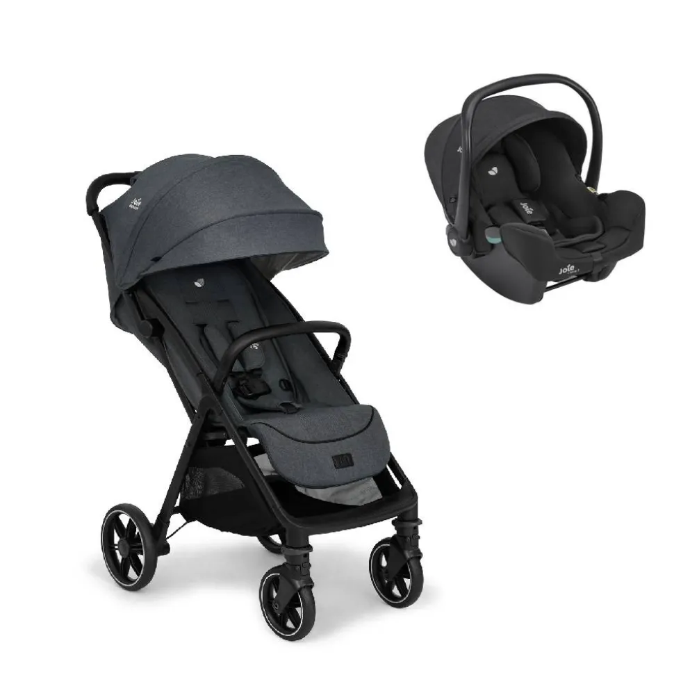 Poussette duo parcel lx signature ebony + siège auto i-snug 2 raven