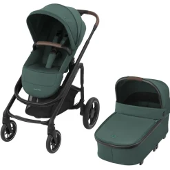 Poussette duo plaza plus essential green