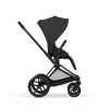 Poussette duo priam 5 avec nacelle pliable châssis matt black sepia black