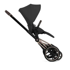 Poussette duo priam 5 avec nacelle pliable châssis matt black sepia black