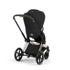 Poussette duo priam 5 avec nacelle pliable châssis rosegold sepia black