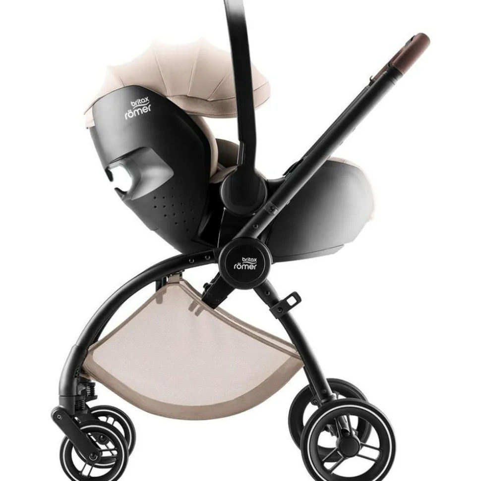 Poussette duo rio + siège auto i-size baby safe pro teak style