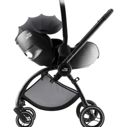 Poussette duo rio + siège auto i-size baby safe pro carbon black style