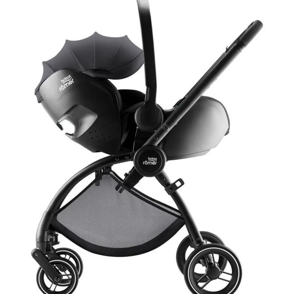 Poussette duo rio + siège auto i-size baby safe pro carbon black style