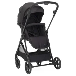 Poussette duo seety 2 ebony + siège auto first seat recline i-size black satin