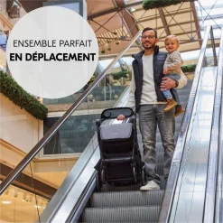 Poussette duo shop n care travel set grey