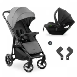 Poussette duo shop n care travel set grey