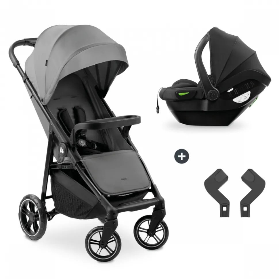 Poussette duo shop n care travel set grey