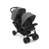 Poussette duo stadium double titanium + 2 sièges auto snugessentials midnight