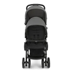 Poussette duo stadium double titanium + 2 sièges auto snugessentials midnight