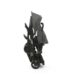 Poussette duo stadium double titanium + 2 sièges auto snugessentials midnight