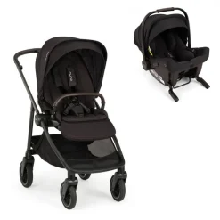 Poussette duo swiv caviar + siège auto pipa urbn caviar