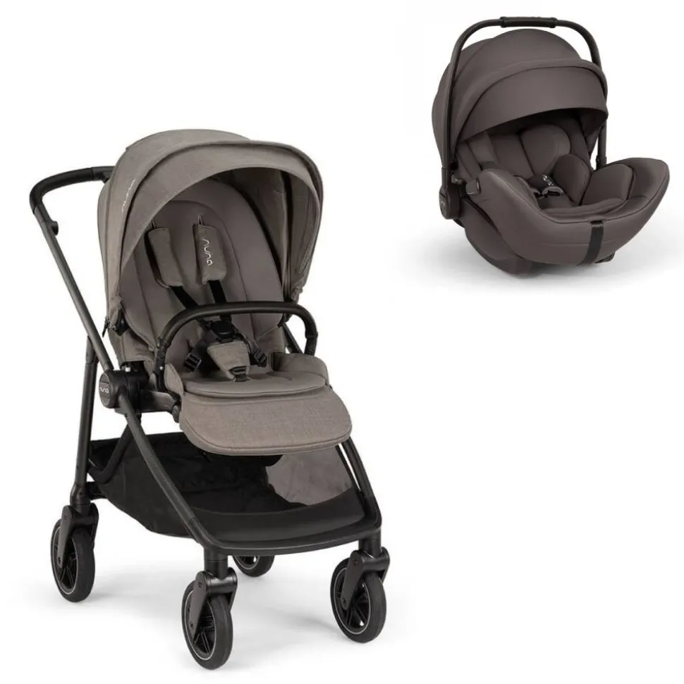 Poussette duo swiv granite + siège auto arra flex thunder