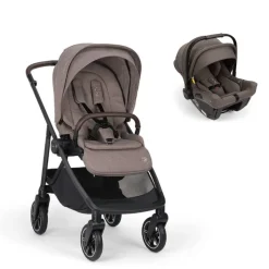 Poussette duo swiv umber + siège auto pipa urbn chestnut - collection bmw