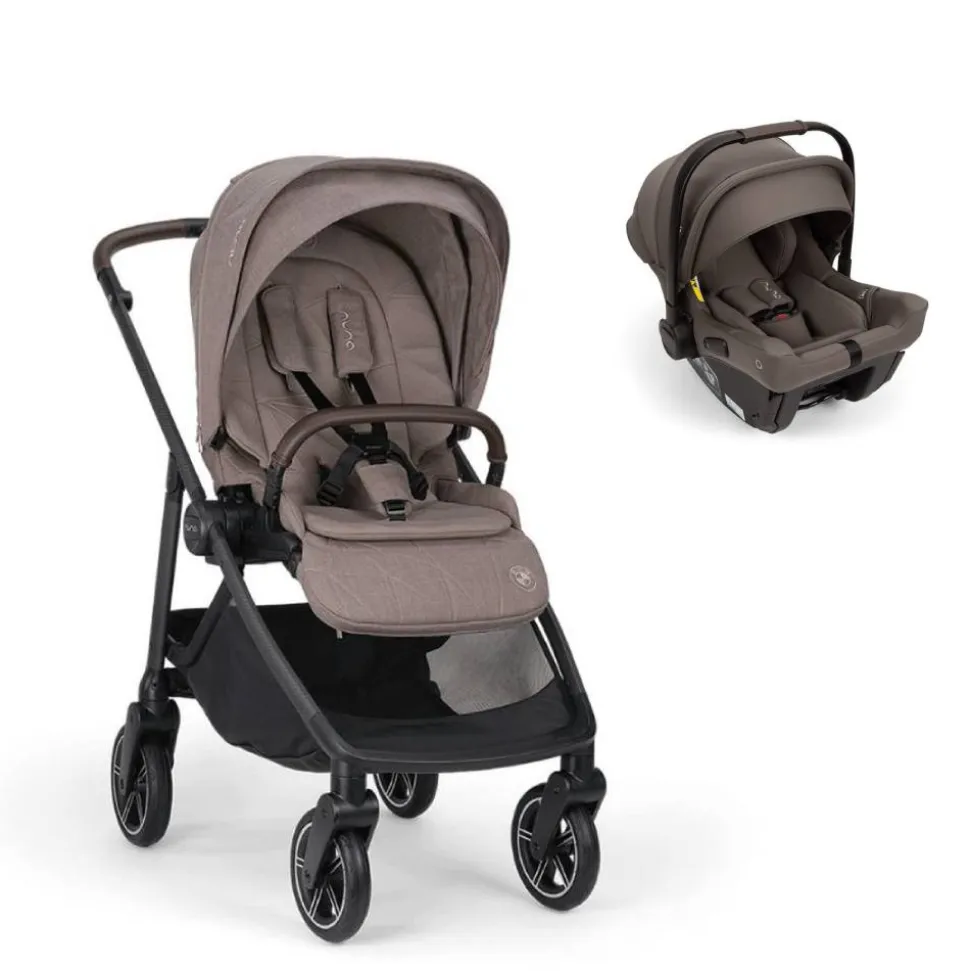 Poussette duo swiv umber + siège auto pipa urbn chestnut - collection bmw