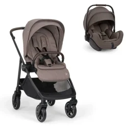 Poussette duo swiv umber + siège auto arra flex chestnut - collection bmw