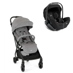 Poussette duo tourist pebble + siège auto i-level pro eclipse gris / noir