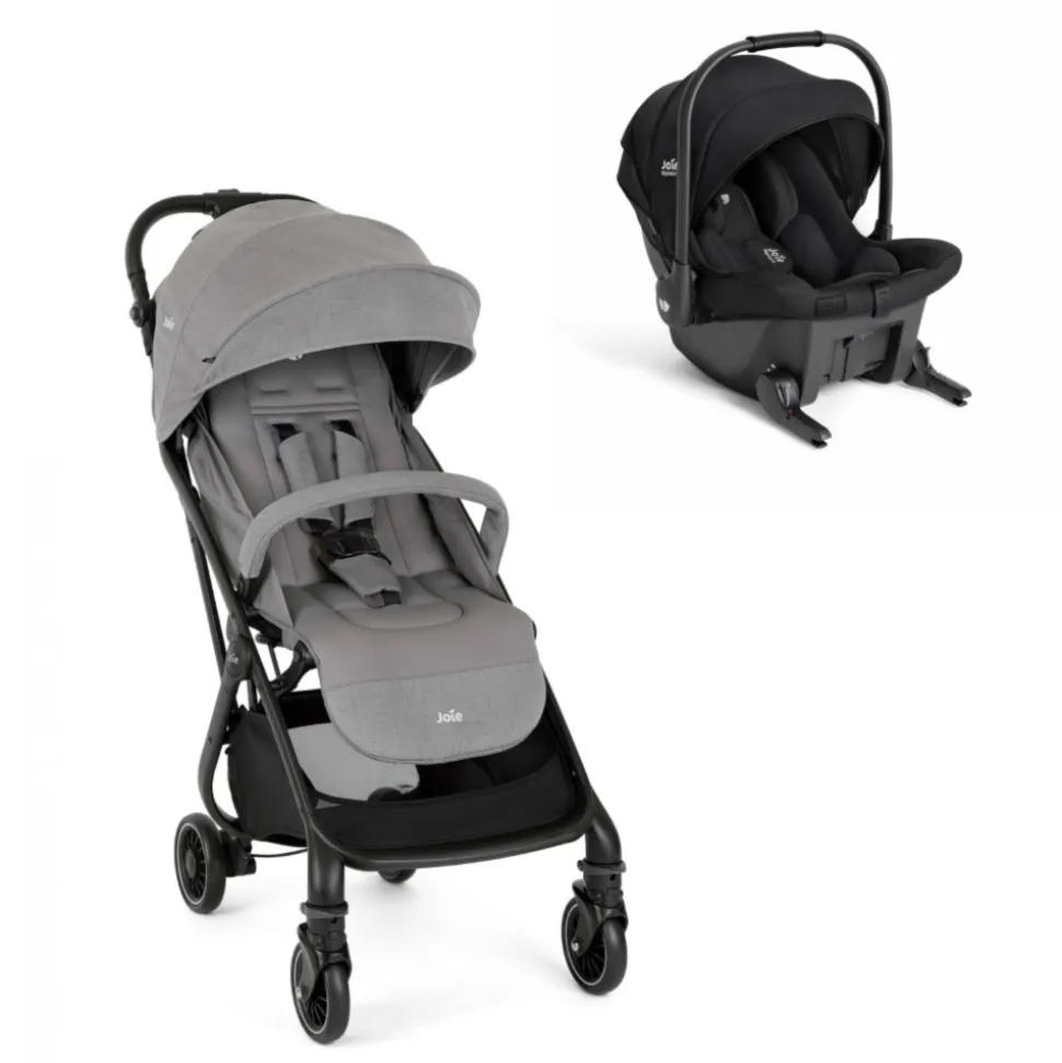 Poussette duo tourist pebble + siège auto sprint eclipse noir / gris