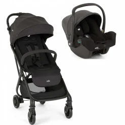 Poussette duo tourist + siège auto i-snug 2 shale noir