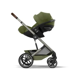 Poussette duo tout terrain balios s lux 4 avec nacelle pliable moss green