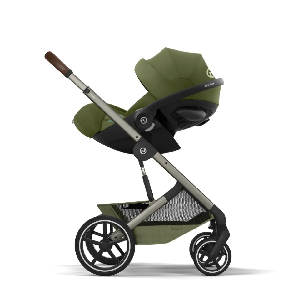 Poussette duo tout terrain balios s lux 4 avec nacelle pliable moss green