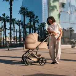 Poussette duo tout terrain balios s lux 4 avec nacelle s lux almond beige
