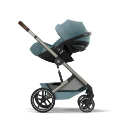 Poussette duo tout terrain balios s lux 4 avec nacelle pliable stormy blue