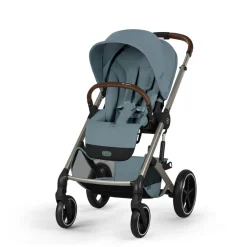 Poussette duo tout terrain balios s lux 4 avec nacelle pliable stormy blue