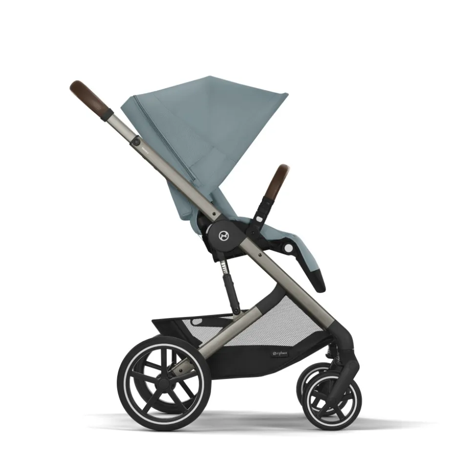 Poussette duo tout terrain balios s lux 4 avec nacelle pliable stormy blue