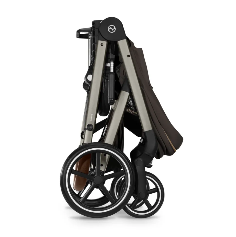 Poussette duo tout terrain balios s lux 4 avec nacelle pliable chocolate brown