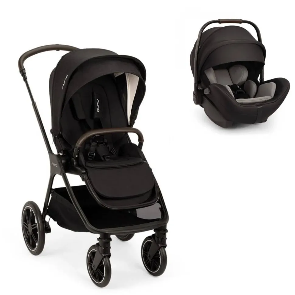 Poussette duo triv lx + siège auto arra flex caviar