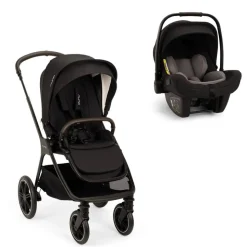 Poussette duo triv lx + siège auto pipa next caviar