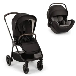 Poussette duo triv next + siège auto arra flex caviar