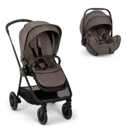 Poussette duo triv next + siège auto arra flex chestnut
