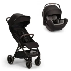 Poussette duo trvl lx + siège auto arra flex caviar